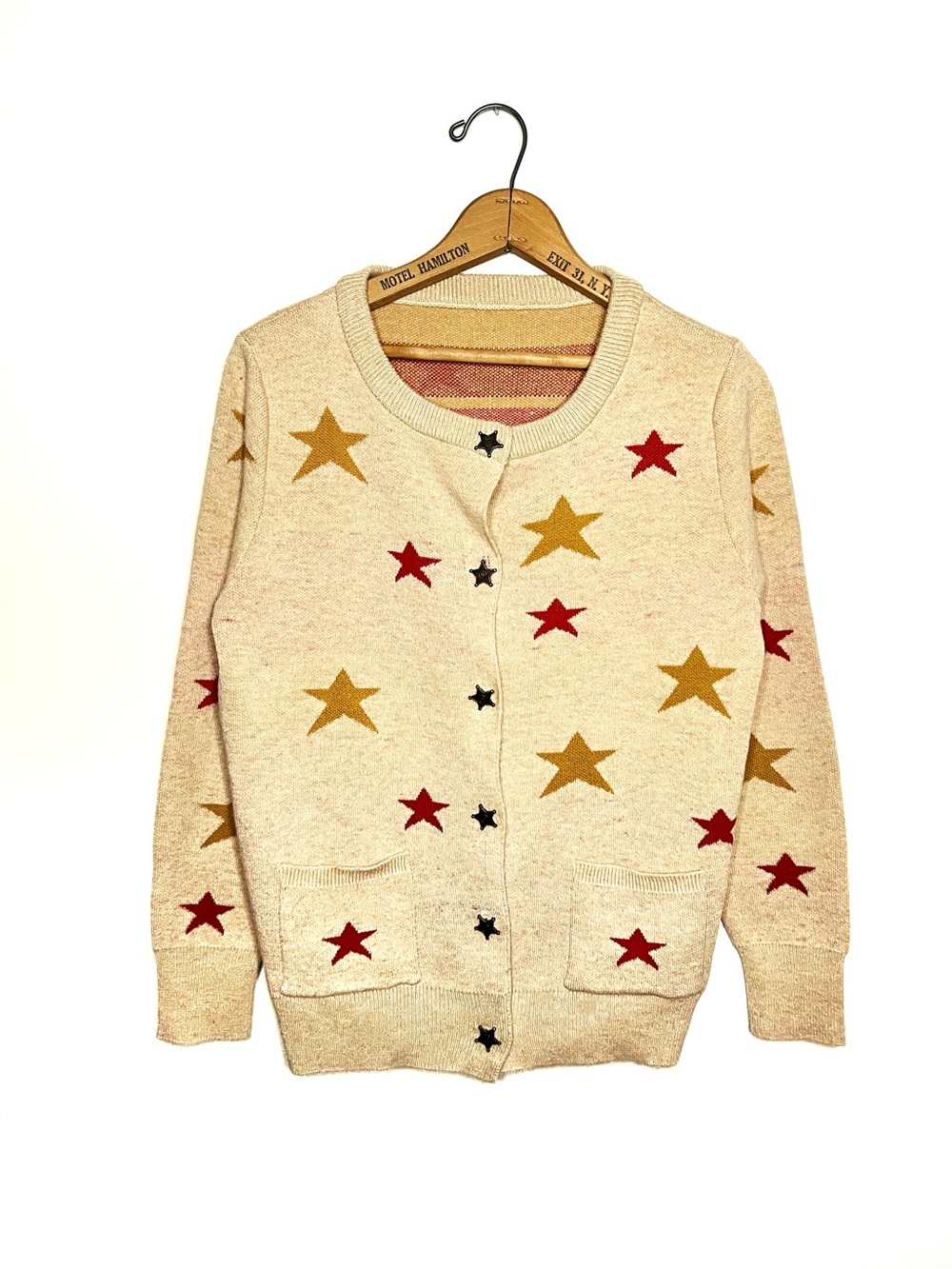 Cardigan with Star Motif